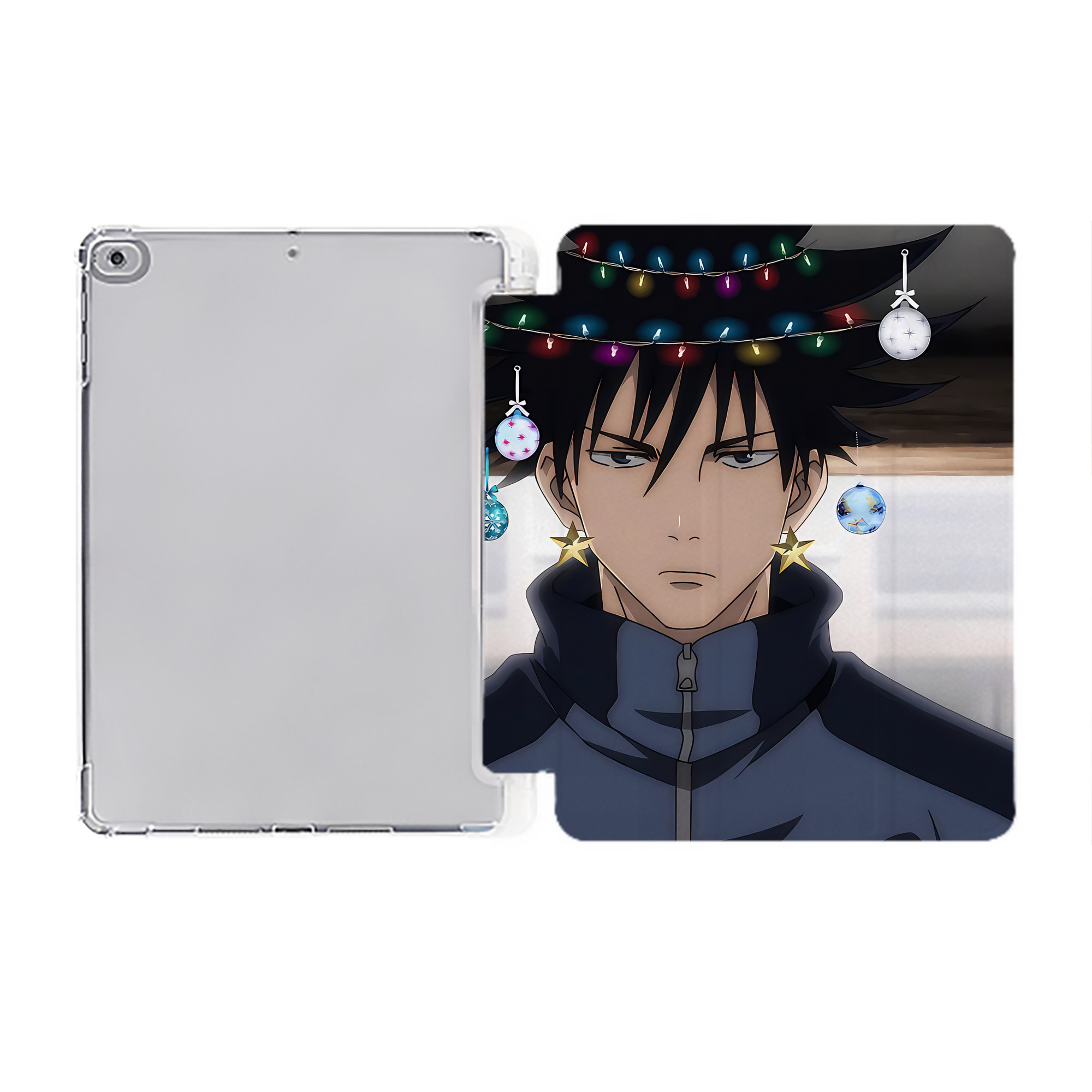（画像用） SPY×FAMILY间谍家家酒 IPad ケース ペン収納付き 三つ折りスタンド PUレザー×シリコン 対応機種9.5/10.5/10.9インチ